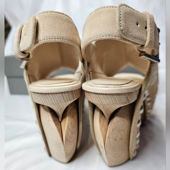 Alexander Mcqueen Sandal Pelle S.Gomma Calico 161 Heels - Picture 2 of 13